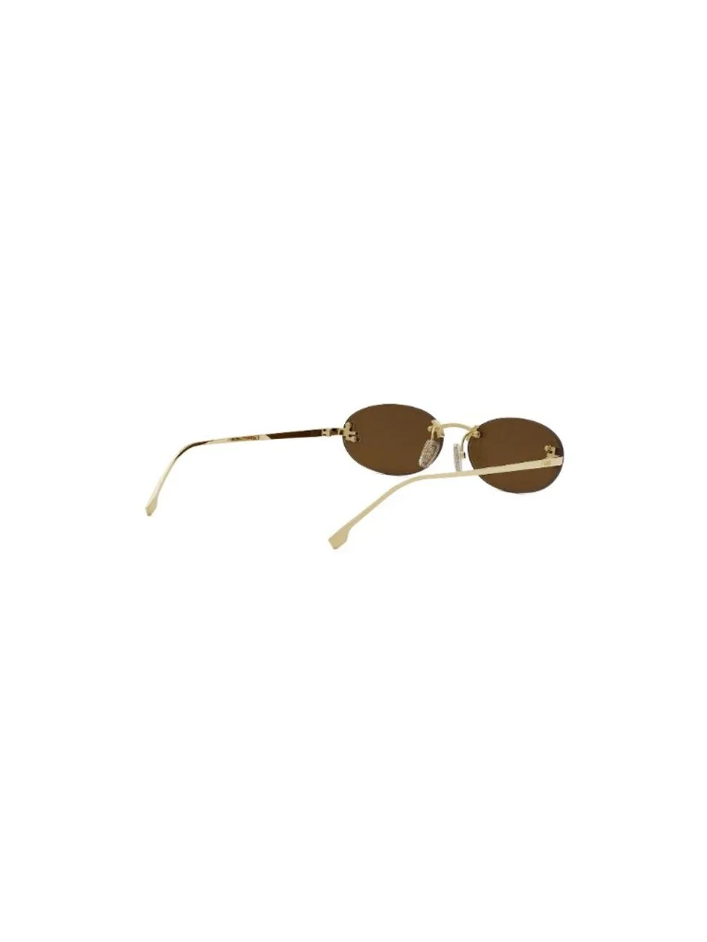 New FENDI Women's Sunglasses Metal Frame FIRST CRYSTAL FE4075US 30L 54 Gold Oval